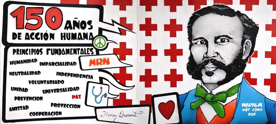 I Exhibición Nacional Graffiti Cruz Roja Española. Henry Dunant.