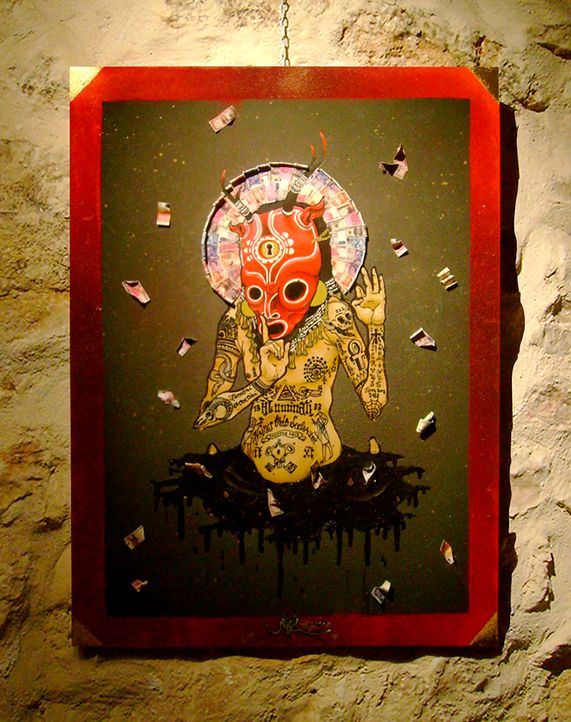 "Occulta tenebris". Óleo sobre lienzo. Serie "Mitología". EA ©.