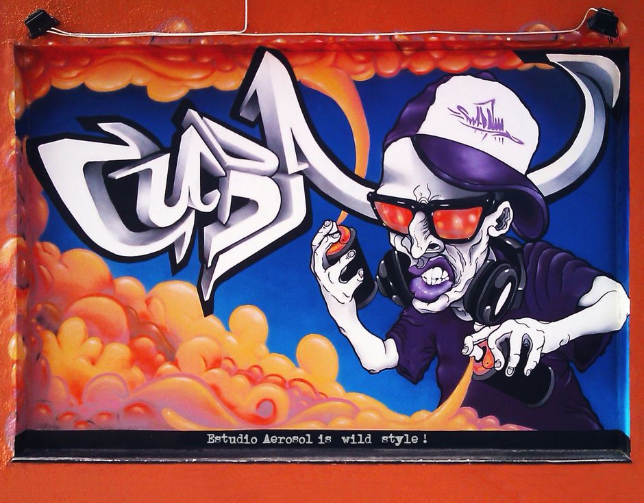 Bestia en la Cuba. Graffiti. Estudio Aerosol ©.