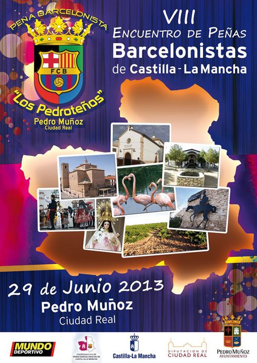 Cartel Oficial de VIII Encuentro de Peñas Barcelonistas.
