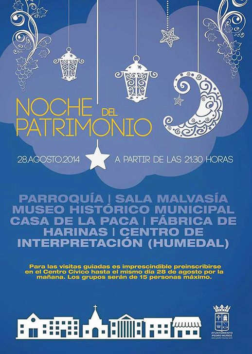 Cartel Oficial de la Primera Edición de la Noche del Patrimonio.