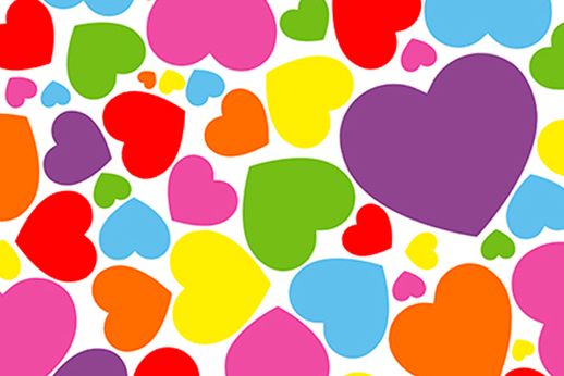 Detalles del logotipo "Corazones de Color".