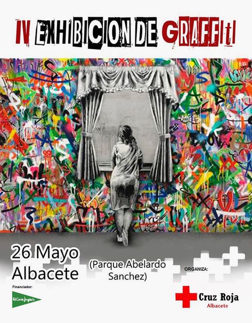 Cartel oficial de la IV Exhibición de Graffiti Cruz Roja Española.
