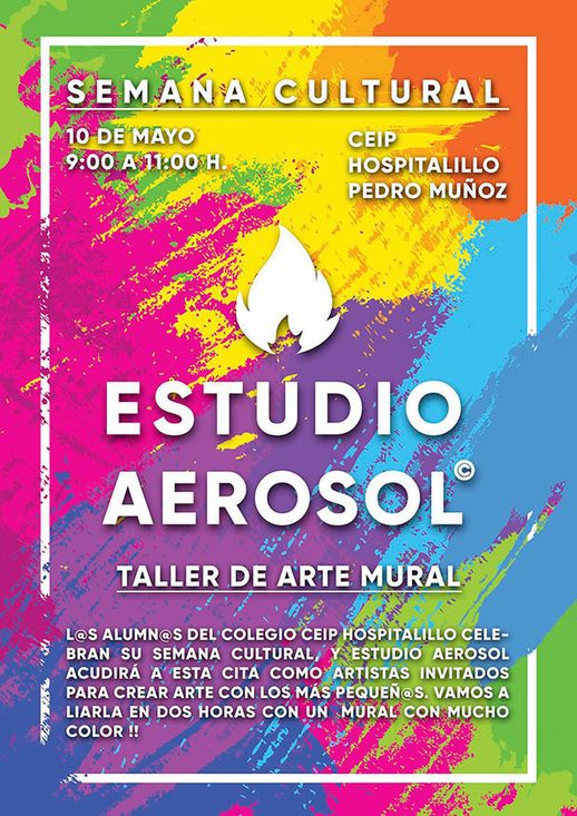 Cartel para el Taller de Arte Mural "Arte y Color".
