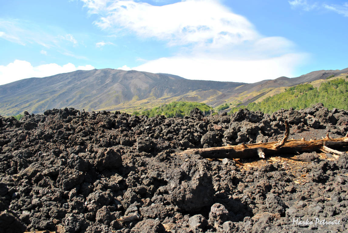 Lava from 2002 eruption
