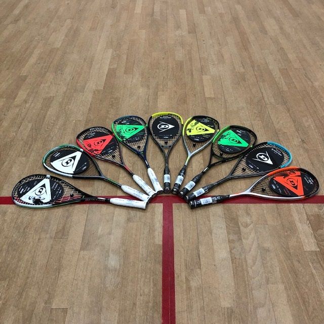 De nieuwe collectie Dunlop Squashrackets 2020 is binnen.