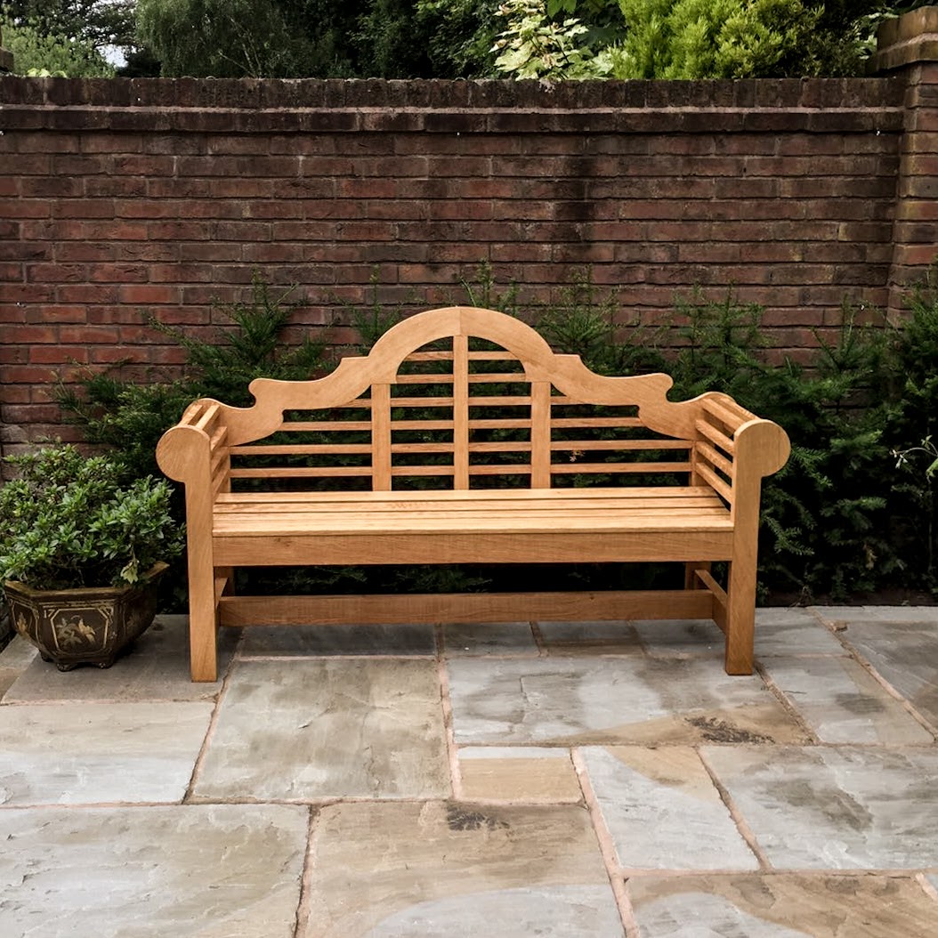 Evergreen Woodwork Lutyens Bench Oak