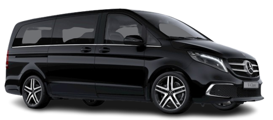 mercedes v-klasse luxewagen luchthavenvervoer zakenvervoer directiechauffeur artiestenvervoer shuttle