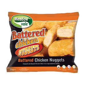 MEADOWVALE BATTERED CHICKEN NUGGETS (1KG)