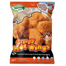 MEADOWVALE CRISPY HOT WINGS (1KG)