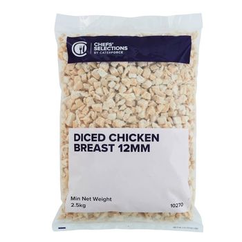 STEAM COOKED DICED CHICKEN 12MM (2.5KG)
