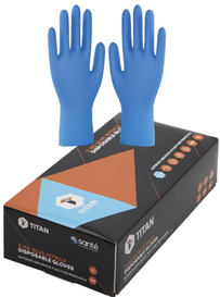 NITRILE BLUE GLOVES (100)