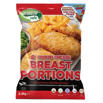 MEADOWVALE ROASTED BREAST PORTIONS (10 - 12OZ) (8PCS)