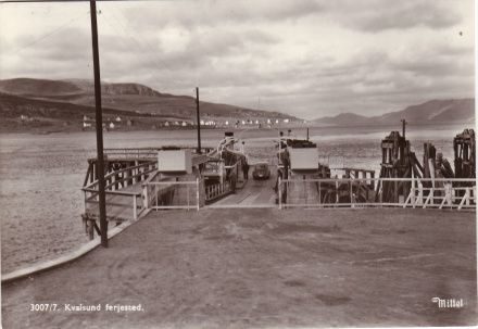 Kvalsund ferjested. Mittet Nr. 3007/7.