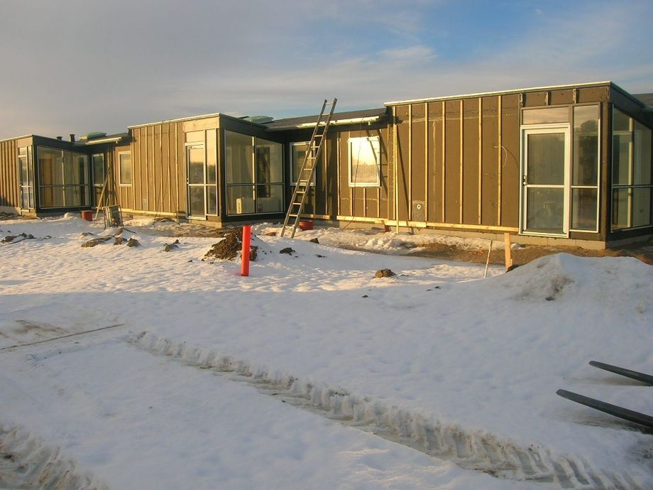 Så blev der vinter med hård frost og kulde. Fotograferet 7. januar 2011.