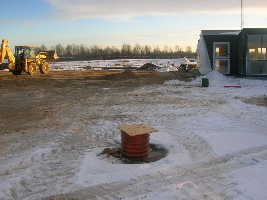 Der gøres klar til hus nr. 6 og 8. Fotograferet 7. januar 2011.