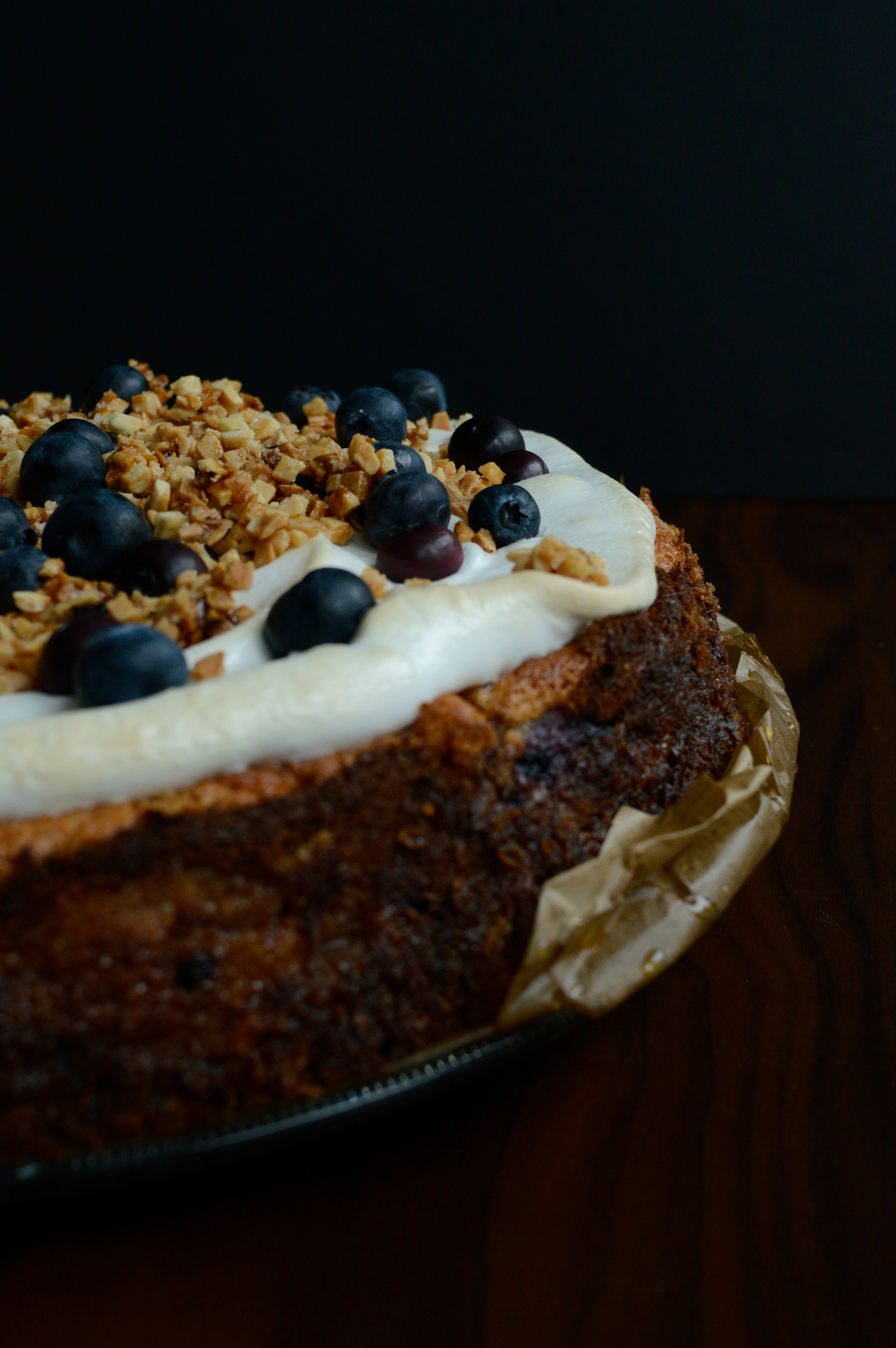 Blaubeer-Baiser-Kuchen