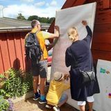 Också vuxna var inbjuden att mala