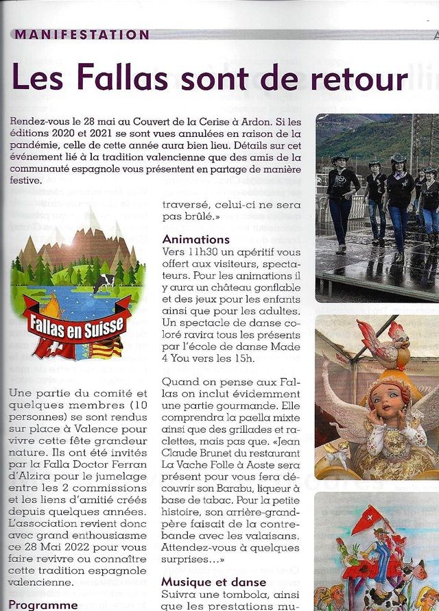 Article paru dans le Haut de Cry avril 2022
