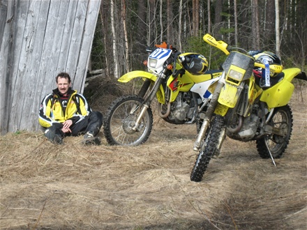 Jag och Conny tar fikapaus.