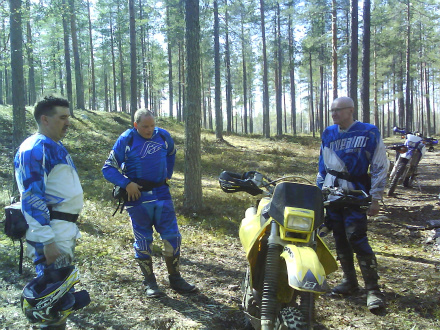 Förarmöte i skogen