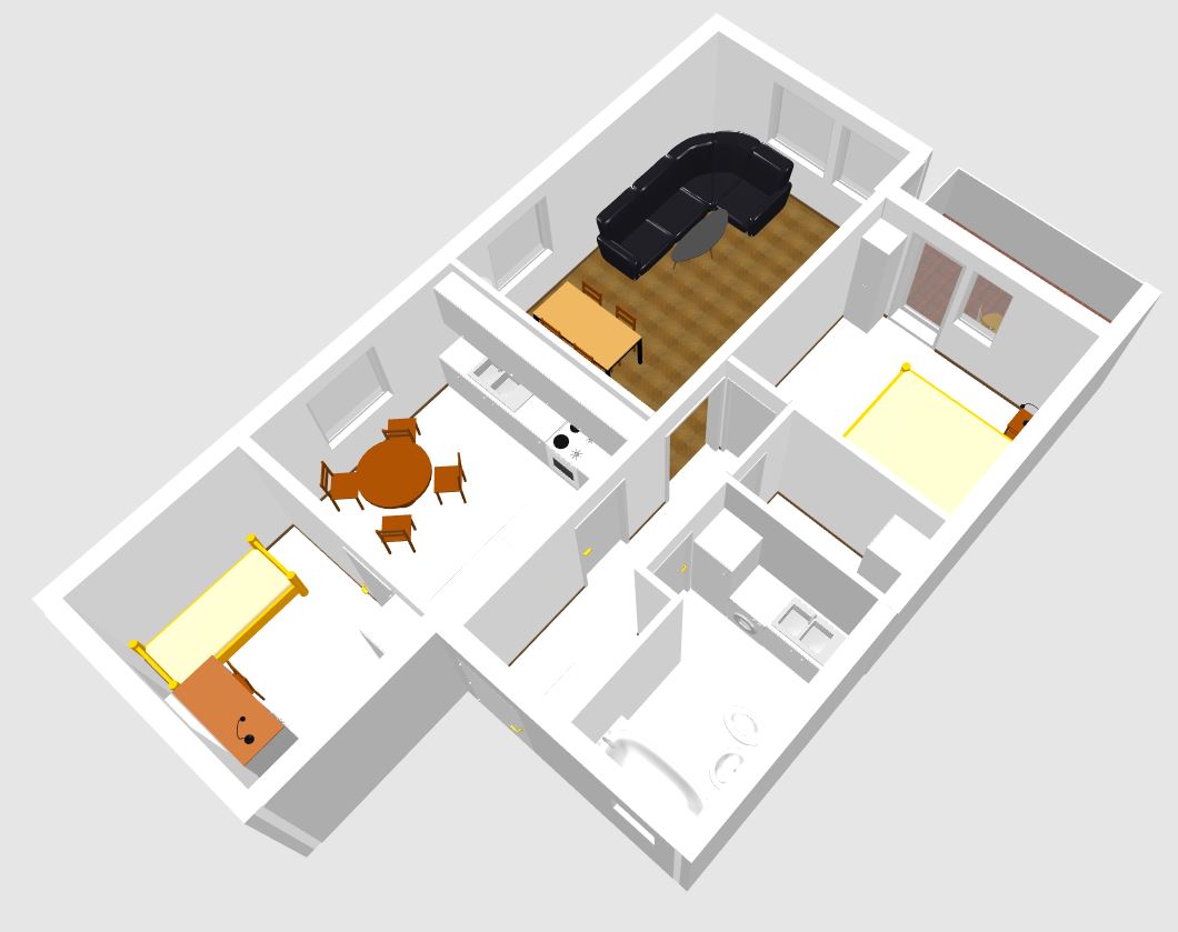 Genavägen 15D Layout 3D1