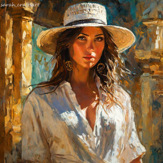 female portrait middle east