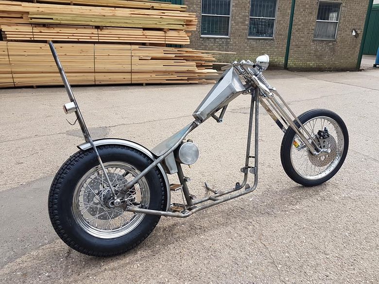 4 up o stretch 6 over chop Sportster frame (4)