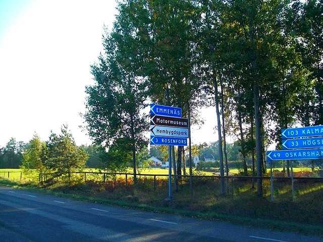 Hier geht es in Målilla ab nach Rosenfors