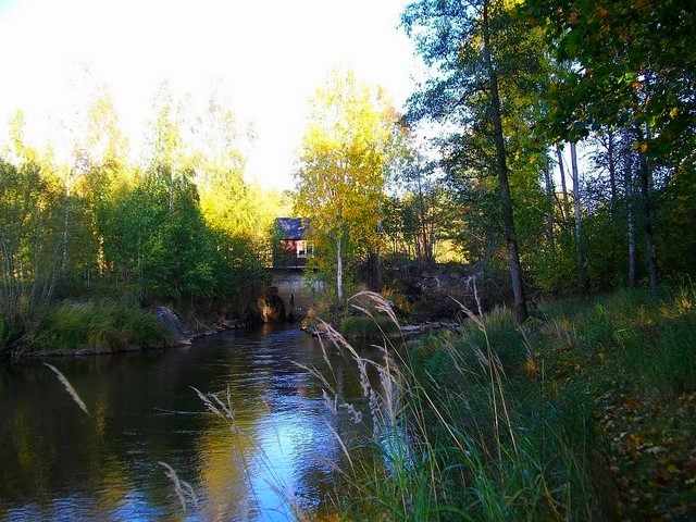 Das Wasserkraftwerk am Silverån in Rosenfors