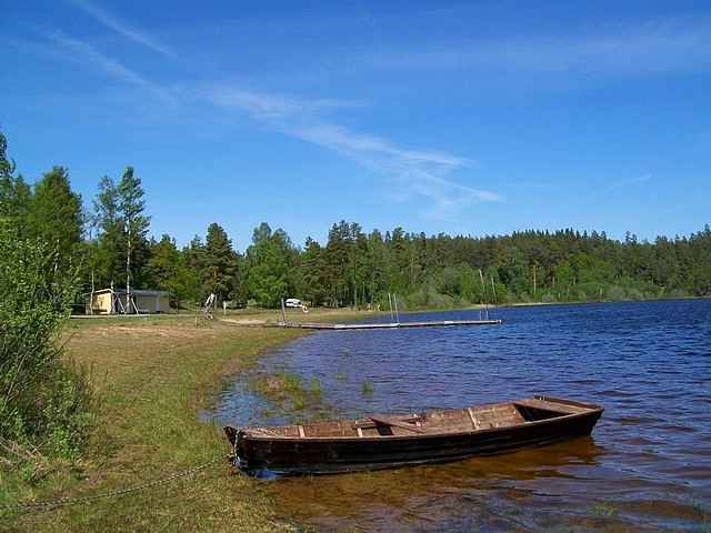 . . . Umkleidekabinen, flachem Strand, . . .