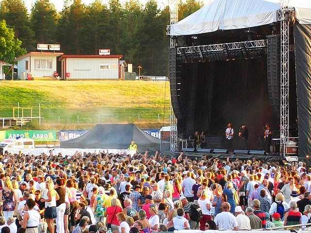 In der G&B Arena gibt es oft Veranstaltungen wie hier . . .