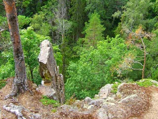 Die Schlucht „More Kastell“ . . .