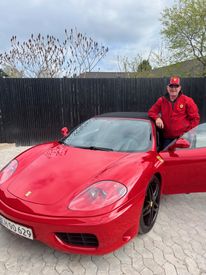 Ferraripiloten klar til tur