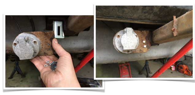 Lite fiffig är jag allt - kul sagt 🤣. Här har jag lagat släpvagnskontakten till min gamla volvo 244a. Slipade till en köpt vinkel, skruvade ur ena bulten för draget och satte dit vinkeln på samma skruv. Borrade två hål i den gamla plåten och satte på vinkeln. Åhhh - så bra det blev 🥳.
Riktigt bra blev samtalet med islandsvalacken jag talade med i förmiddags också. Så skön känsla! 