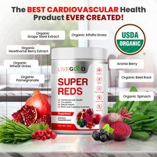 LiveGood Organic Super Reds Cardiovascular Health