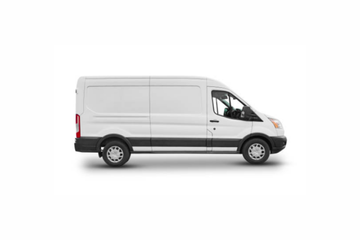 Long wheelbase courier van for bulky or commercial deliveries