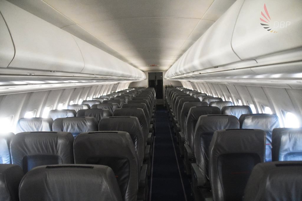 Cabin Fokker F70  VH-NUY  Alliance Airlines.
Photo