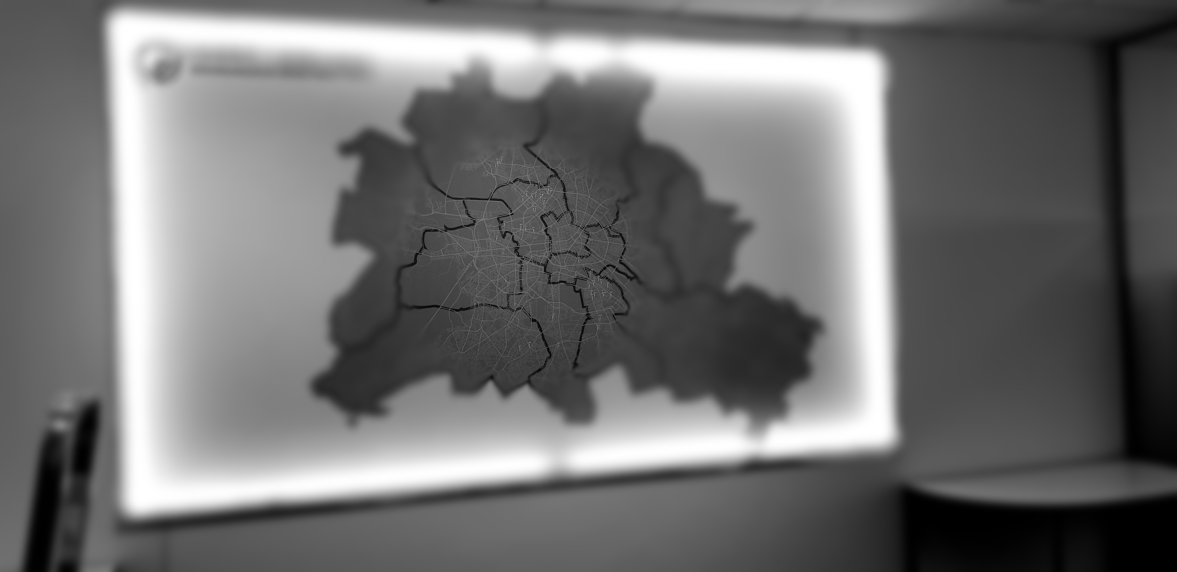 XXL Wandbespannung LED