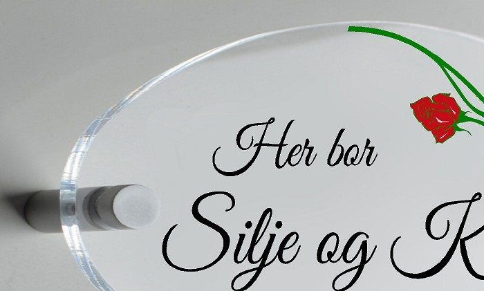 Nr. 46  Pleksi skilt.190x120mm  420,- inkl.mva. 