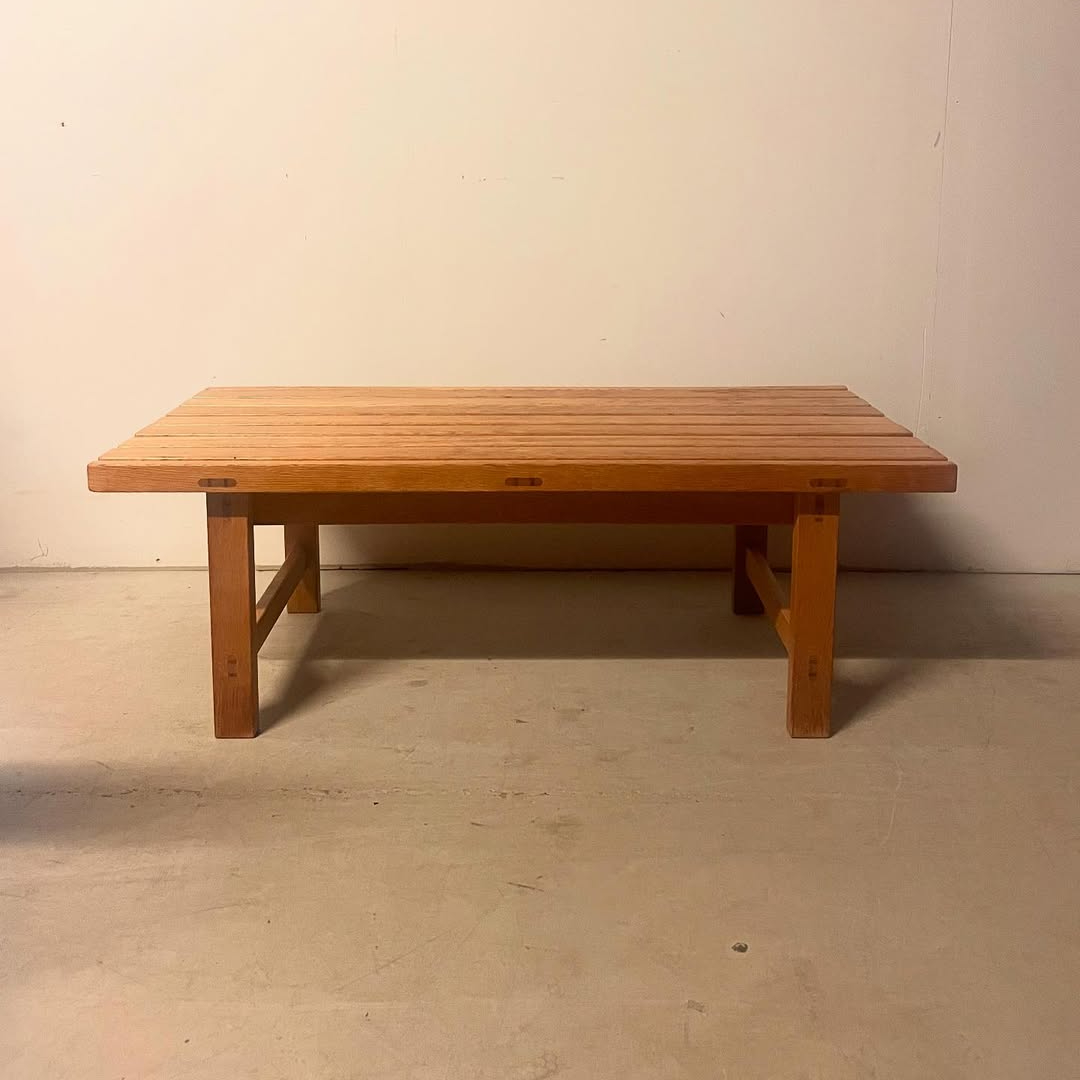 Solid oak bench