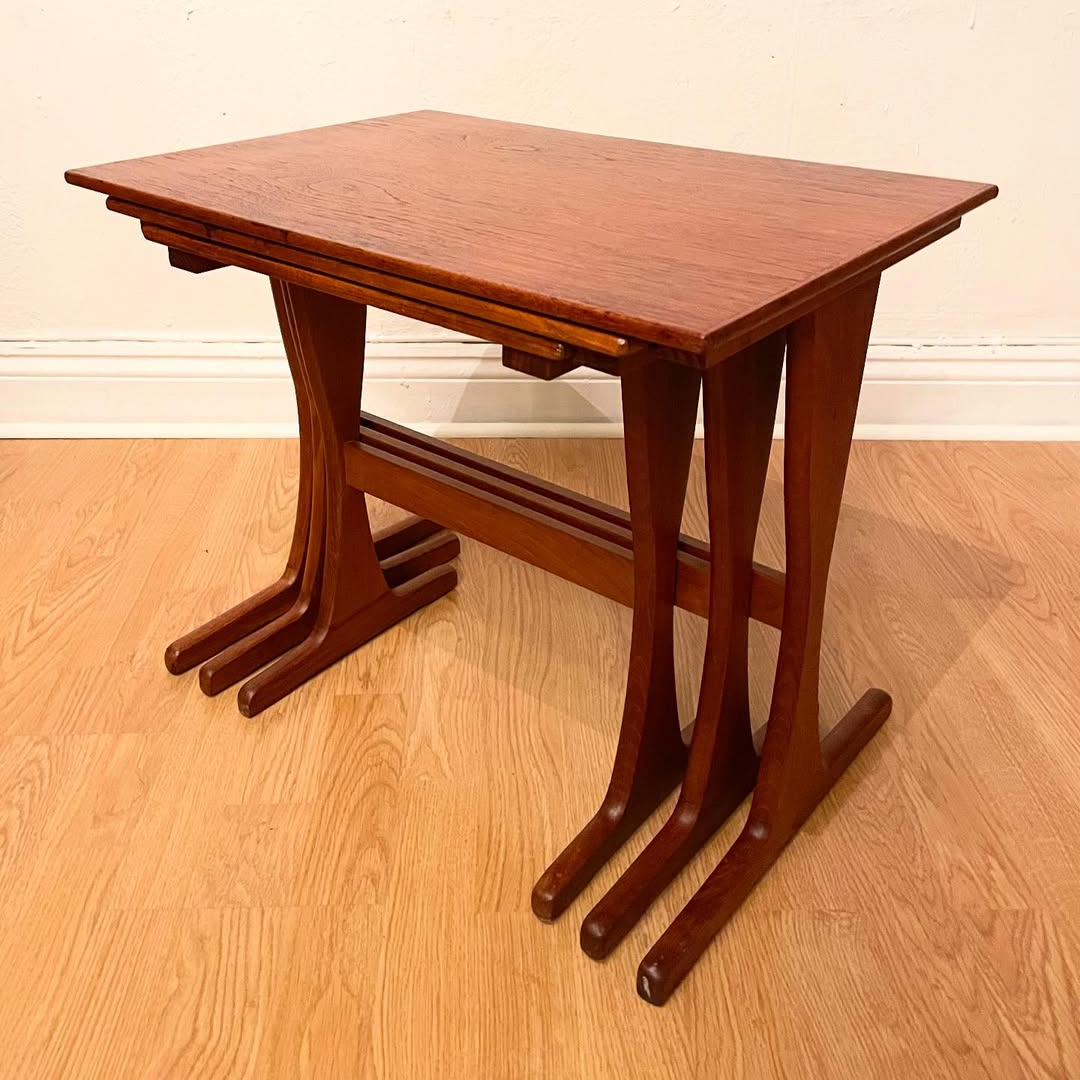 Danish teak nest of tables