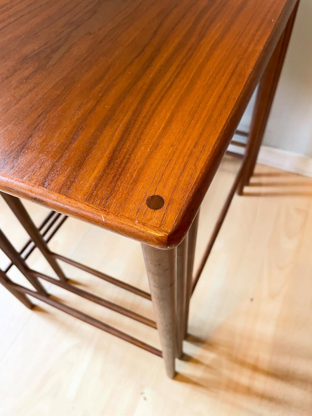 Danish walnut nest of tables