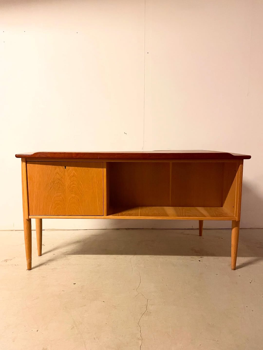 Teak and oak writing desk, model A10 - design Göran Strand
