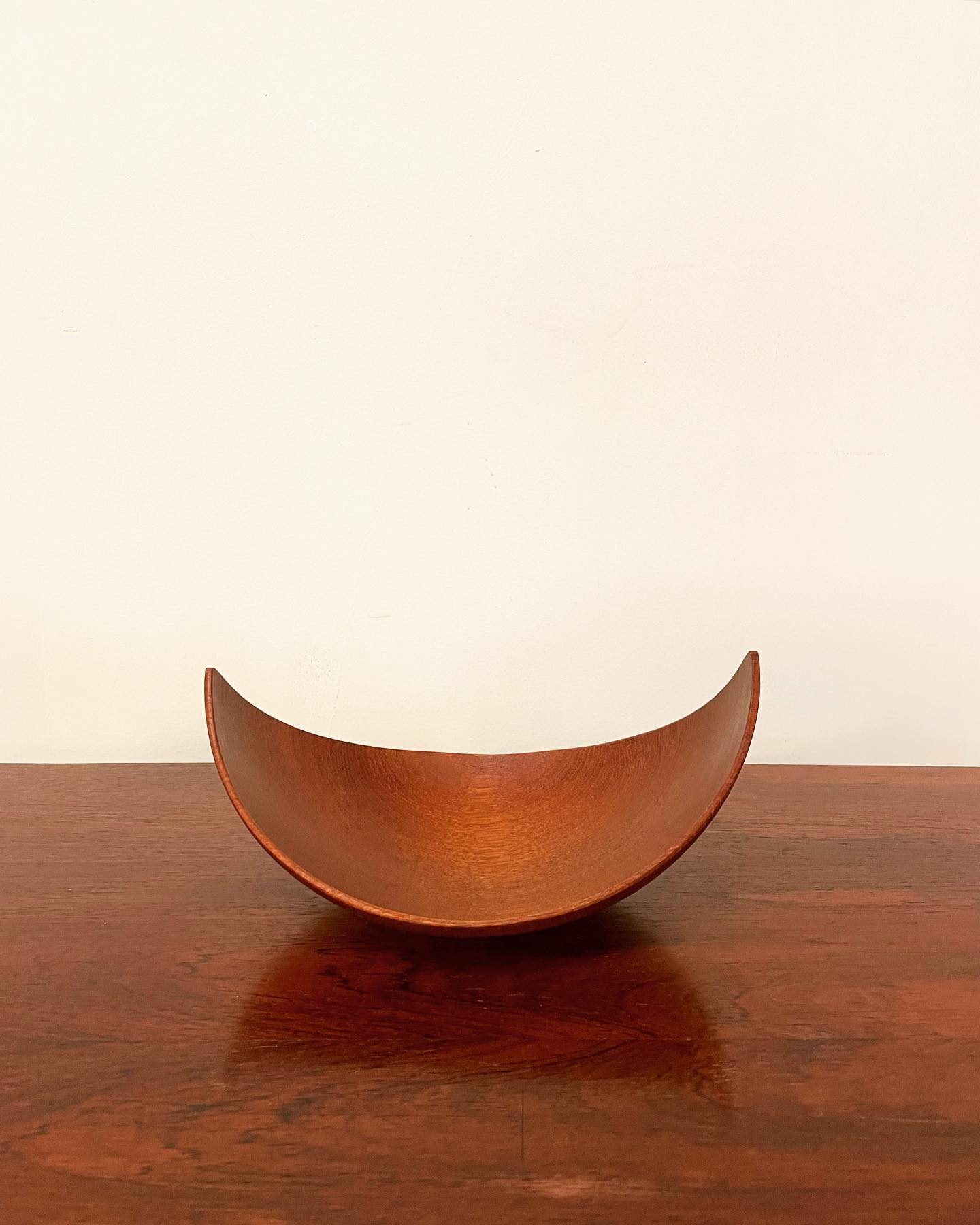 Carved teak bowl