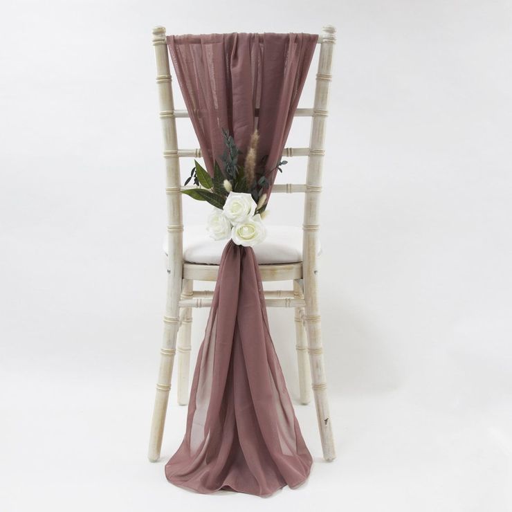 Mauve Chiffon Drape