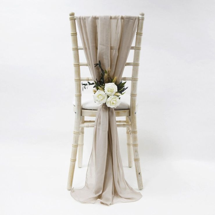 Nude Chiffon Drape
