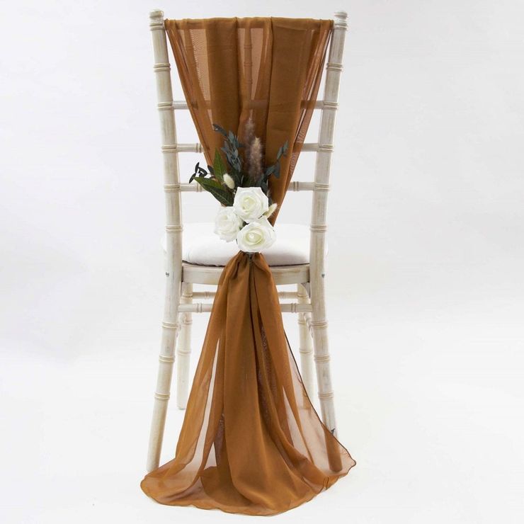 Terracotta Chiffon Drape
