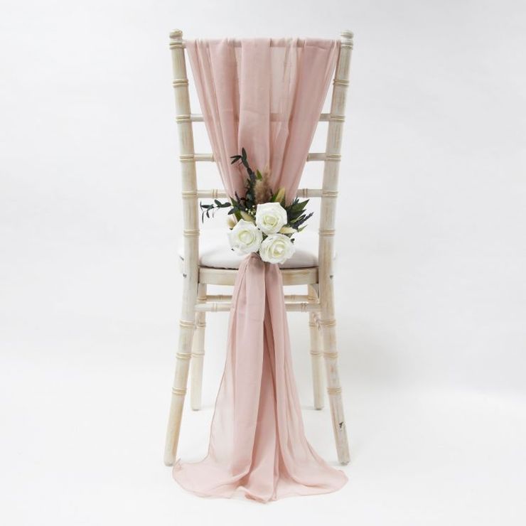 Blush Pink Chiffon Drape