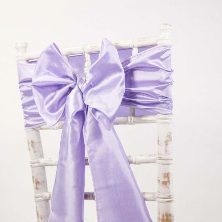 Lilac Taffeta Chair Sash